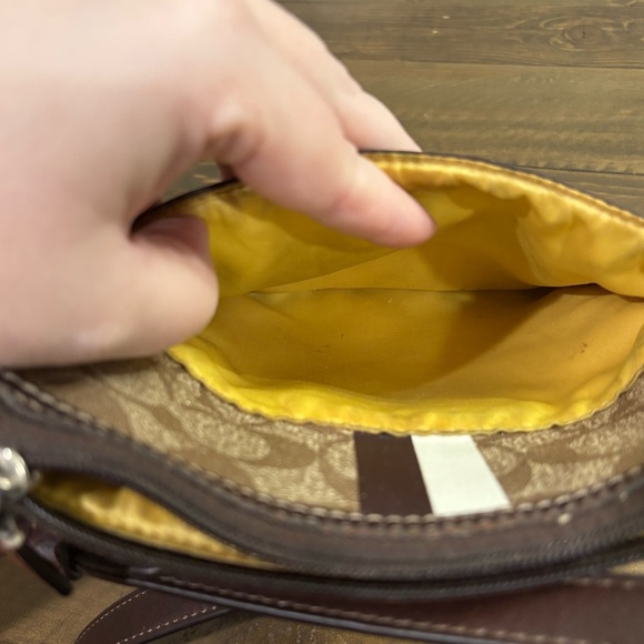 Coach Tan and Brown Crossbody Bag - Picture 3 of 8